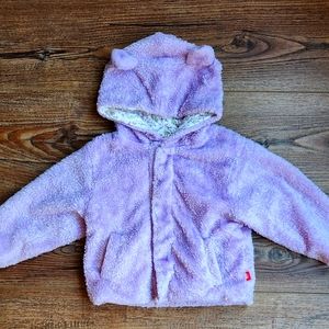 Lavender Minky Magnetic Me jacket baby sz 12-18 months
